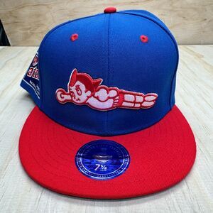NEW Sankei Atoms Ebbets Field Flannels DNA Fitted Cap Hat Black sz 7 5/8